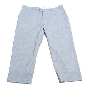 SUITSUPPLY Soho Turn Up Trousers Men's UK 36‎ Pure Wool S120 Grey Dress Pants